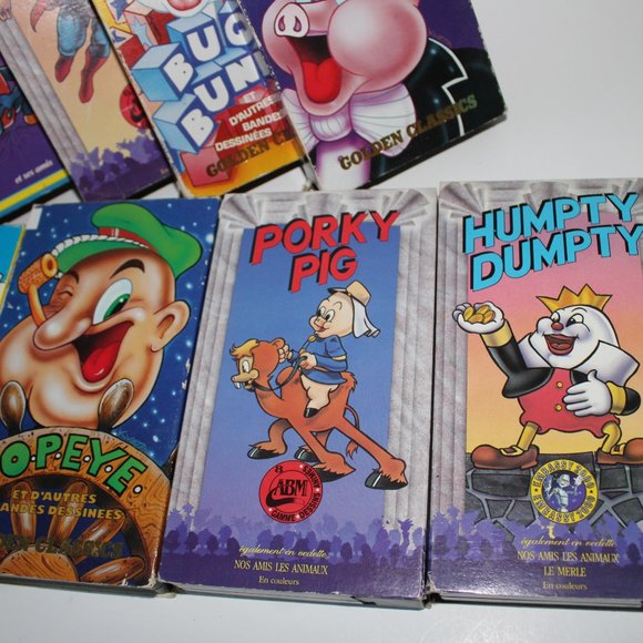 VHS Vintage (superman, popeye, porky pig, bugs bunny, humpty dumpty,...) - Picture 6 of 10